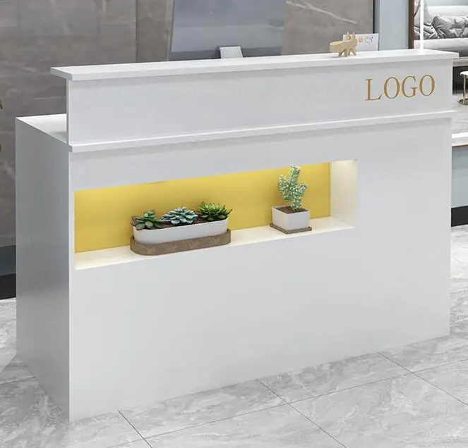 Bar counter Cashier counter simple modern shop small clothing beauty salon barbershop hair salon reception desk