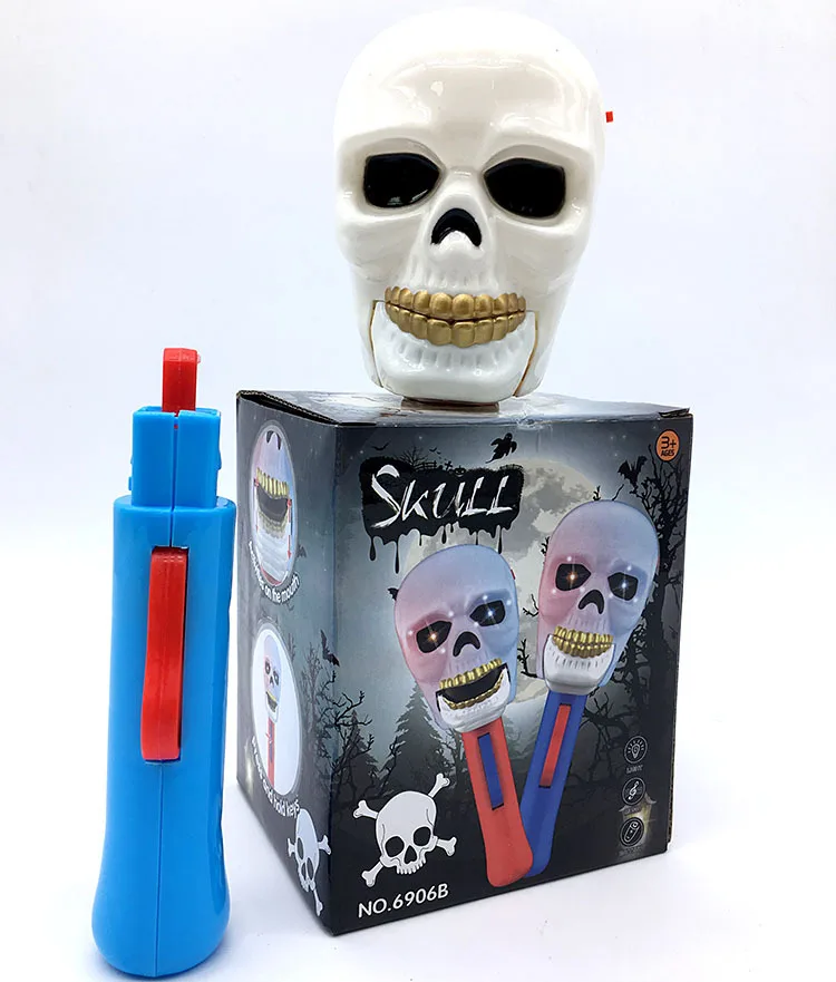 Interactive puzzle strange trick hand wag stick ghost head stick witch stick Halloween children toys gifts Don't take battery