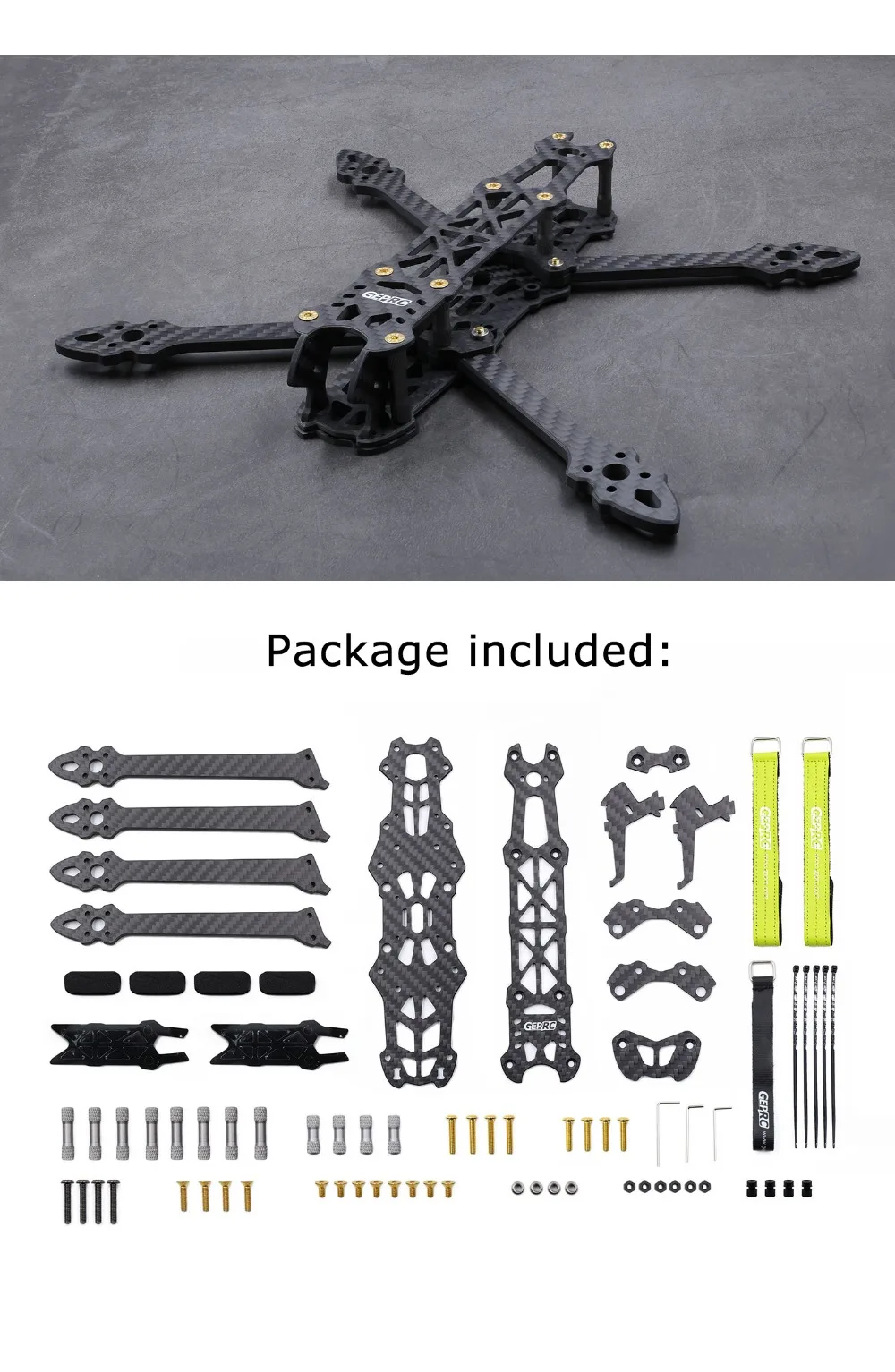 М./- GEPRC Mark4-5/Mark4 HD5/GEP-MX3 Воробей титан/зеленая рамка Комплект для FPV гоночный Дрон FPV Квадрокоптер Летающий
