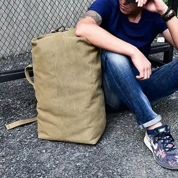 Traveling Backpack Backpack Field Survival Camping Bag High Capacity Canvas Men Outdoor Travel Outdoors Practical Picnic 1