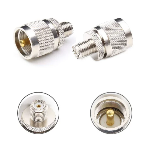 Connettori Adattatori Rf Coassiali Mini Uhf Femmina A Uhf Maschio Da 10 Pezzi