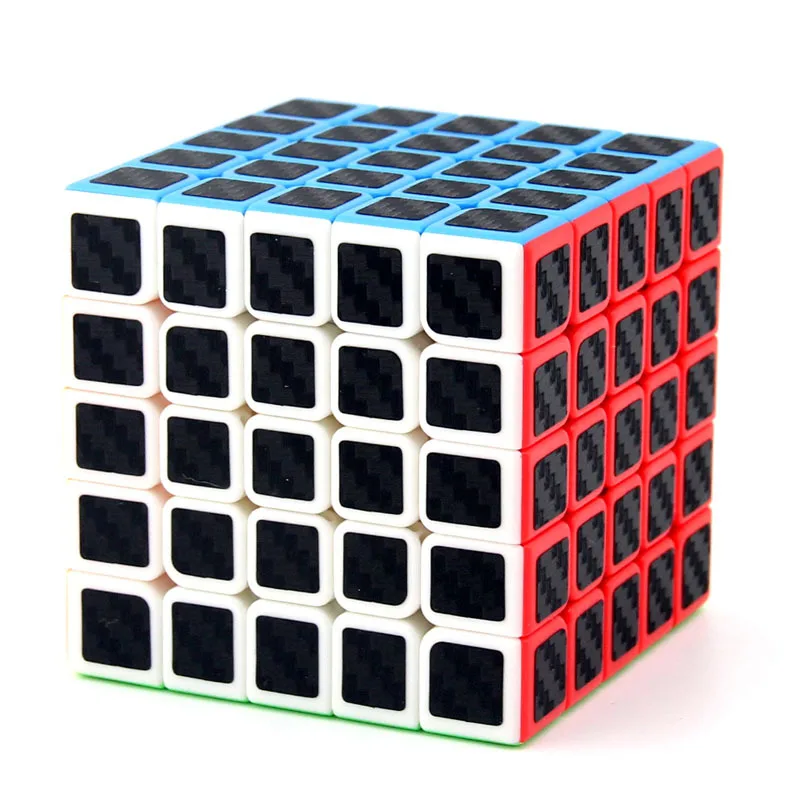 Meilong Dragon 5x5x5 углеродное волокно скорость магический куб 5x5 62 мм Moyu многоцветная 3D игра IQ твист кубик-головоломка игрушка головоломка подарок