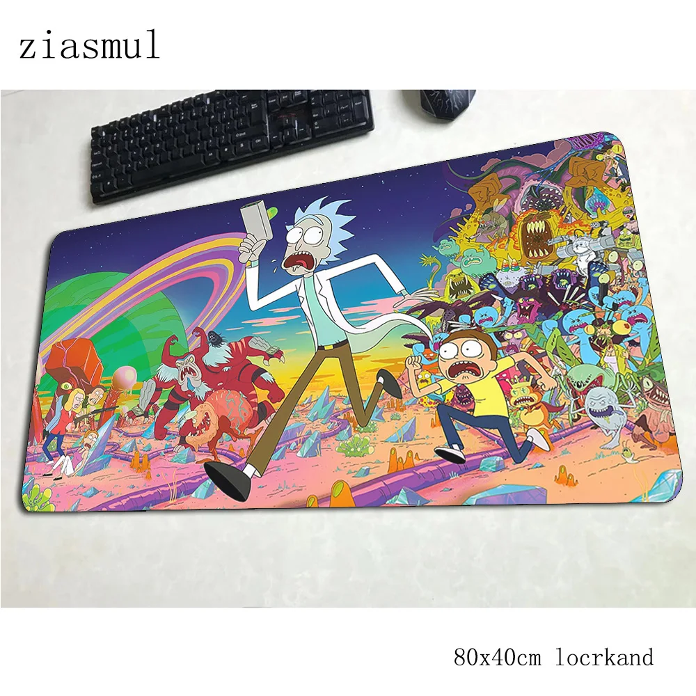 Коврик для мыши rick and morty 800x400x3 мм коврик для мыши милый компьютерный Коврик Для Мыши игровые аксессуары pc большие игровые коврики и чехлы геймер