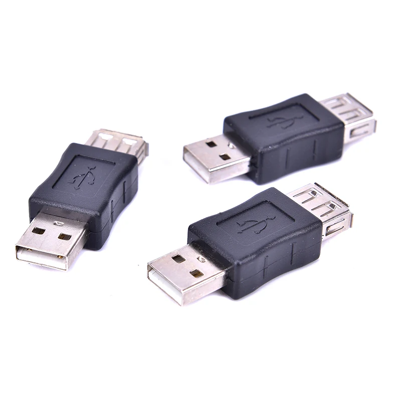 KOQZM 1/2/3 шт. 1USB адаптер конвертер мужской женский разъем адаптера USB гаджеты черного цвета