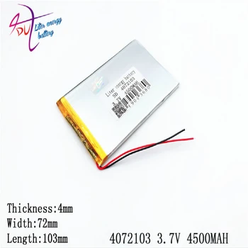 

Liter energy battery 1PCS 4072103 3.7V 4500mah tablet with Protection Board For PDA Tablet PCs Digital Products