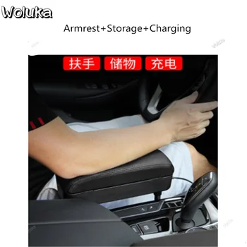 

Car car storage seat clip slot storage box mobile phone wireless quick charging car cushion armrest box storage box CD50 Q06