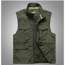 Nian Jeep, Осенний жилет, мужской уличный Повседневный жилет с несколькими карманами, мужской жилет для фотосессии, рыбалки