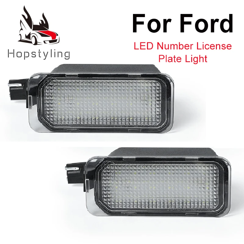 Светодиодные лампы для номерного знака Ford Escape Ranger Kuga 1 2 C MAX Focus 3 Ecosport Edge Fiesta 6 7 Mondeo 4