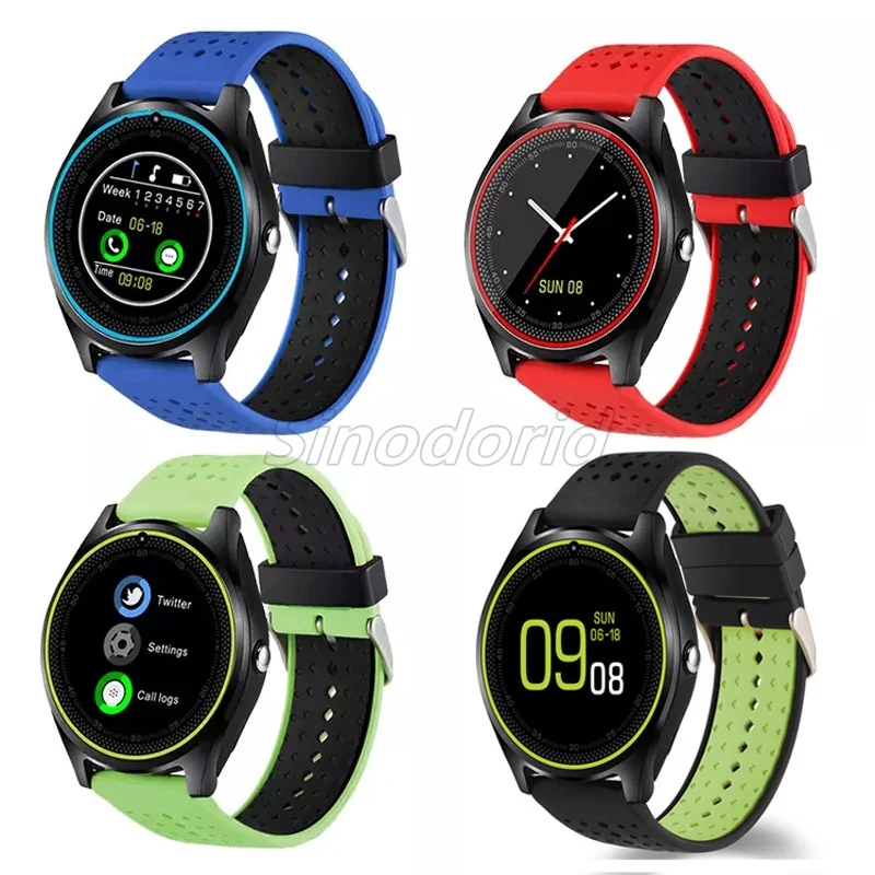 Смарт-часы V9, Bluetooth, Android, умные часы, SIM, умные часы для мобильного телефона, запись сна, шагомер, спортивные Смарт-часы