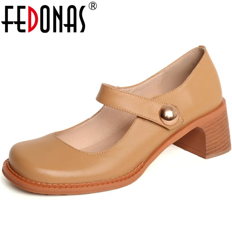 FEDONAS/Женская обувь на платформе; повседневная обувь из натуральной кожи; сезон весна-лето; Всесезонная обувь на меху с круглым носком; Новое поступление; женская обувь