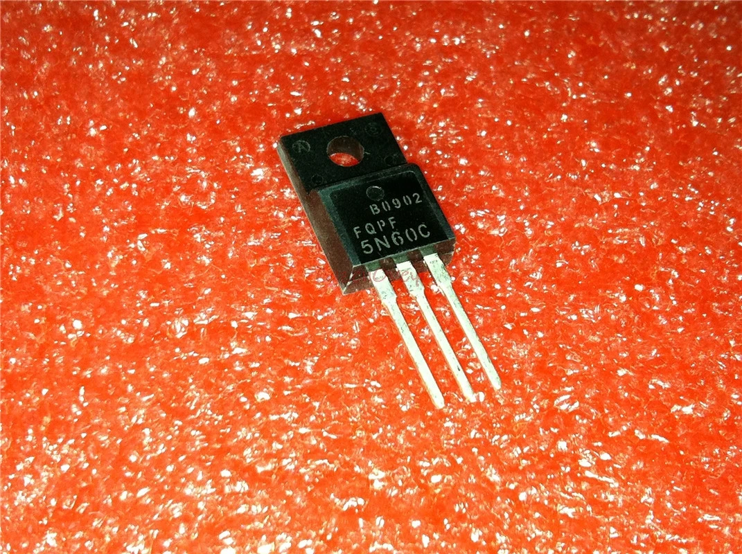 10 шт./лот FQPF5N60C 5N60C 5N60 MOSFET N-CH 600V 4.5A TO-220F на