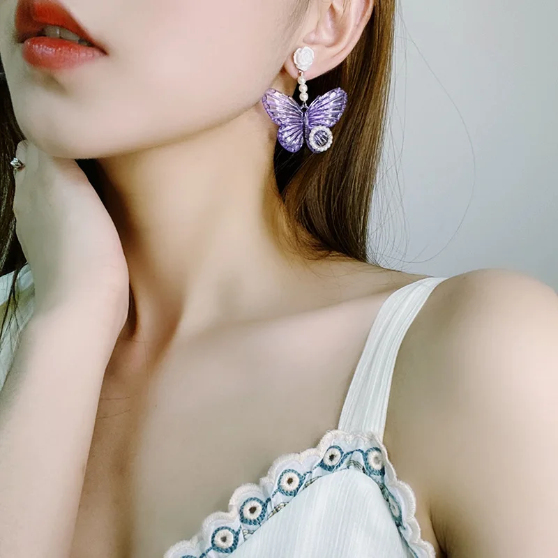 Large Earrings for Women Exaggerated Big Acrylic Barbie Earrings for Girls  Pink Colour 2023 Trending Party Jewelry Gift - AliExpress