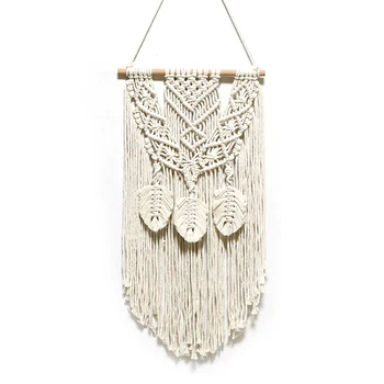 

Handmade Wall Hanging Woven Tapestry,Macrame Wall Hanging Tapestry Wall Decor Boho Chic Bohemian Woven Home Decor