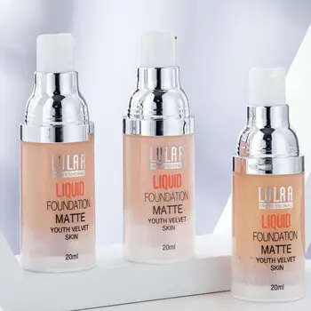 

1x Pro Face Foundation Cream Matte Base Full Coverage Makeup Base Brighten Skin Tone Concealer Foundation TSLM1