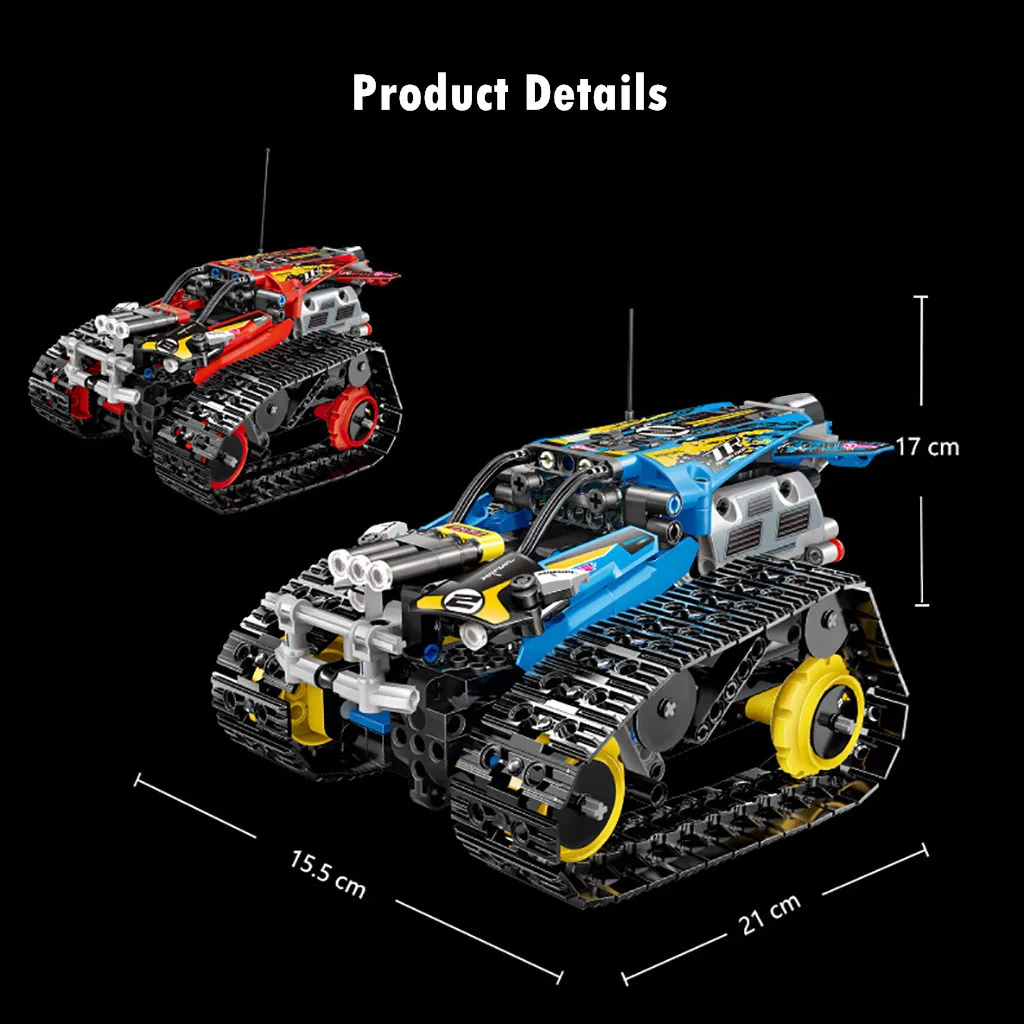 2,4G внедорожник модель автомобиля DIY строительные блоки кирпичи RC гоночный автомобиль игрушки RC внедорожный альпинистский автомобиль для детей Подарки для мальчиков