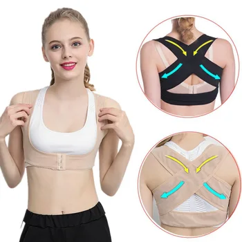 

Women Back Support Brace Belt Posture Corrector Brace Shoulder Corset Back Pain Support Brace Adujustbable Corrector De Postura
