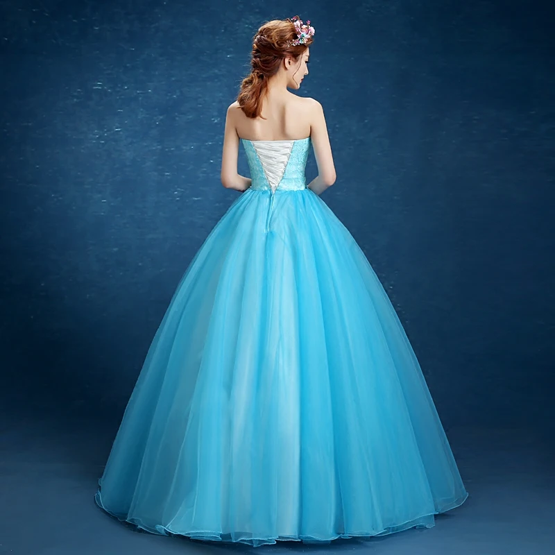 Gryffon Quinceanera Dress Strapless Party Prom Ball Gown Sweet Floral Print Studio Dress Solo Costume Quinceanera Dresses