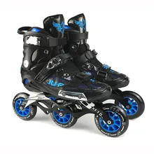 War Wolf скоростные коньки полу-solft Высокая Лодыжка роликовая обувь Inline Patines 3*110/4x100 мм шасси для уличных гонок катание F072
