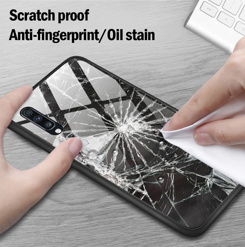 Для samsung Galaxy A10 A20 A30 A40 A50 A70 A80 A90 A6S A8S закаленное Стекло крышка J4Plus M10 M20 M30 Note9 противоударный чехол для телефона