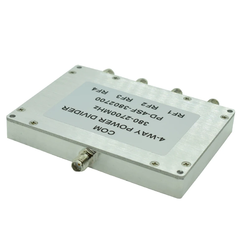 

Power Divider SMA One to Four 380-2700MSMA Female Header Combiner 3G/WIFI Coverage Low Attenuation Test Dedicated