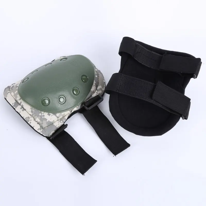 Outdoor Adjustable Tactical Military Paintball Skate Elbow Knee Pads Airsoft Combat Protective Set Hot Sale