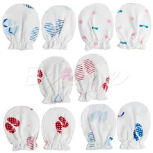 10 пар для новорожденных мальчиков и девочек мягкий хлопковый для младенцев рукавицы против царапин перчатки 85WA