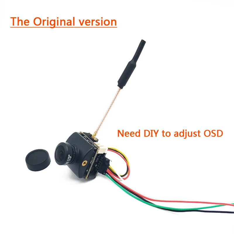 Передатчик 5 8G 48CH FPV 25/100/200 мВт поддержка smartaudio DC 24 В с Cmos 1200TVL 1/3 &quotCOMS 2 1 мм объектив