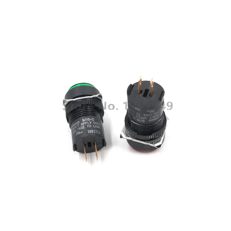 Omron круглый 24V сигнальный светильник индикатор M16-0 красный M16-TR-24D/зеленый M16-TG-24D