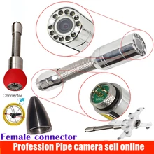 23 мм канализация сливная труба Инспекционная камера Замена головки с 12 шт. светодиодный фонарь для камеры bestwill
