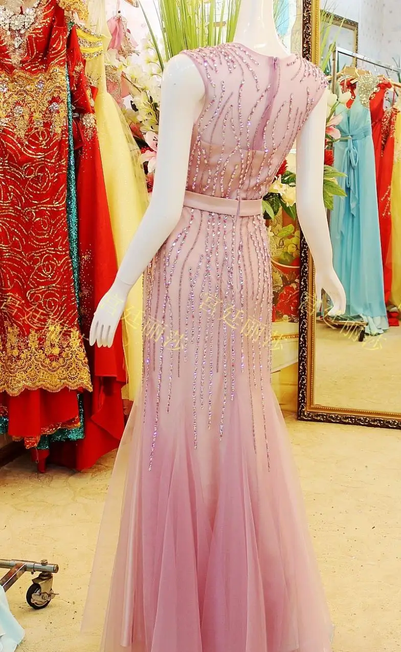 vestidos Дизайн Роскошные Кристальные Формальные невесты фиолетовые сексуальные длинные вечерние платья для выпускного вечера платья для подружек невесты