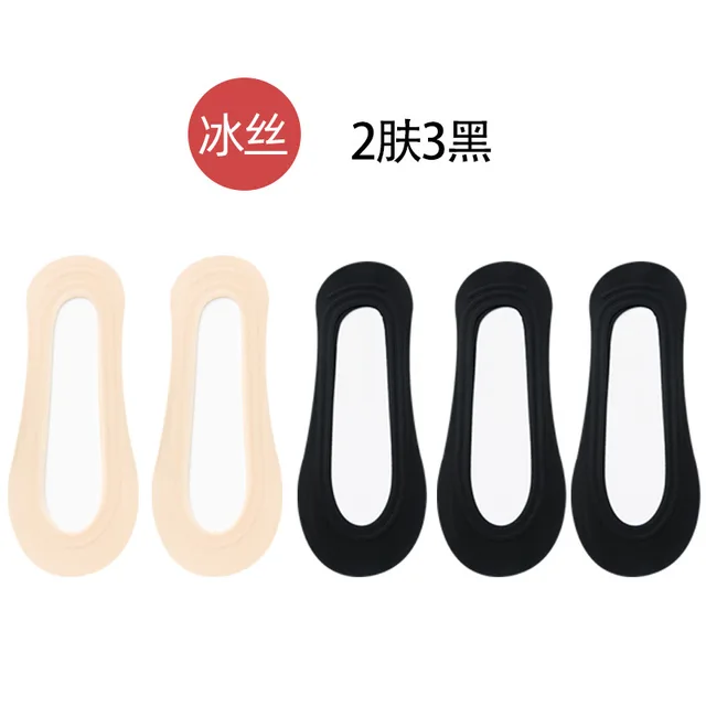 lace socks Invisible Women's summer Anti-slip Short Cotton cute 5 pairs fashion Ankle woman 2021 trends sexy transparent socks 17