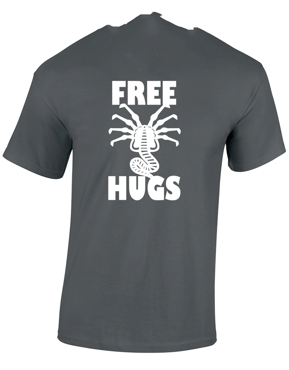 Free Alien Hugs Mens T-Shirt Face Hugger Nostromo Movie Weyland Ripley Retro Funny Design Tee Shirt |