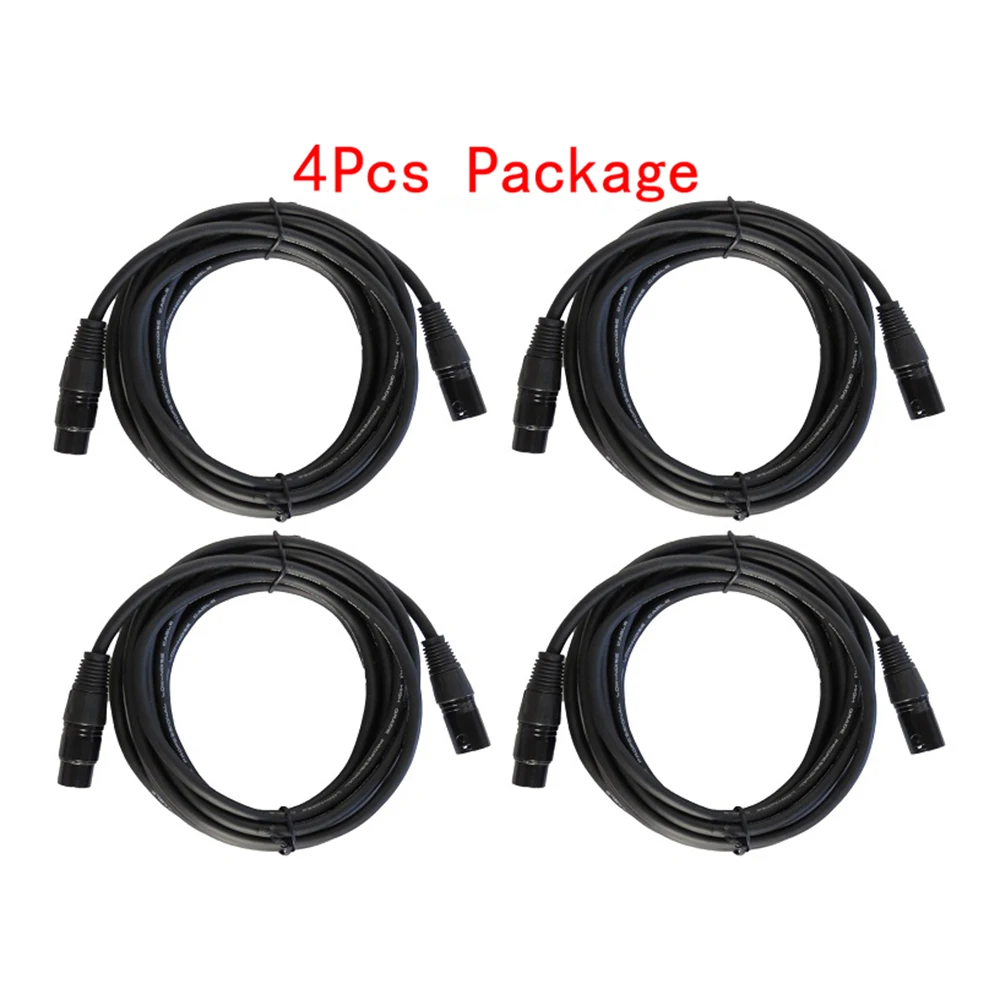 STARAUDIO 4 шт. 15 футов (4 5 м) Аудио миксер микрофон 3 Pin экранированные кабели XLR SMFC-450CM |