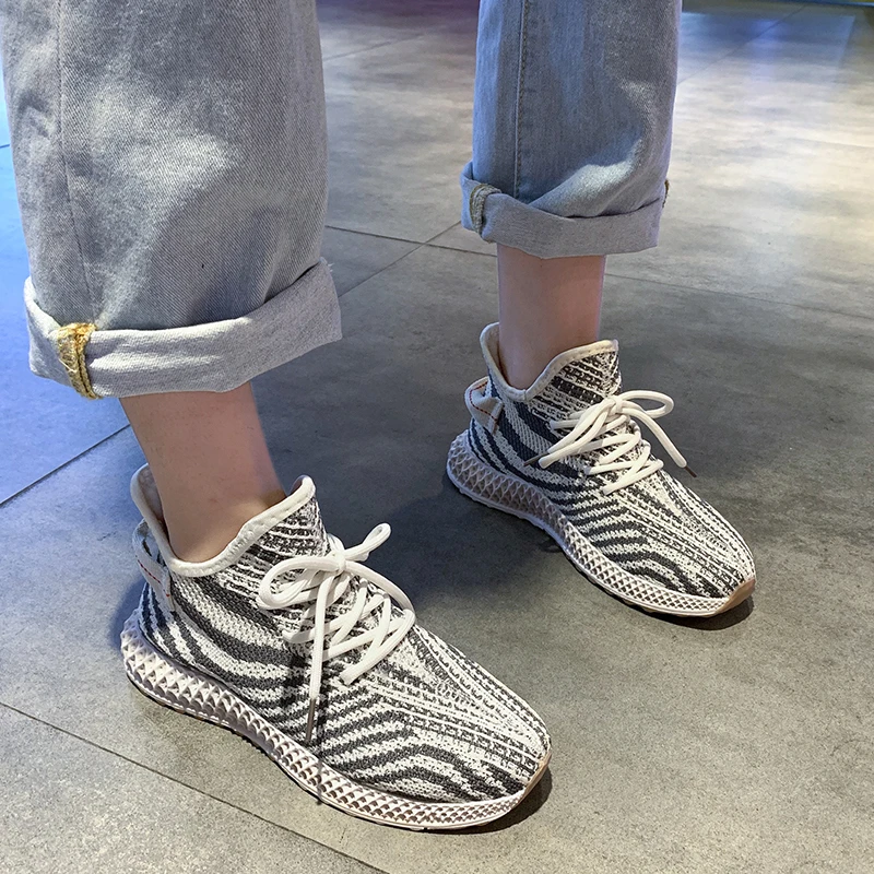 Дизайнерские Kanye 350 кроссовки женские поддержки ADV Роскошные вязаные кроссовки зимние добавляют шерсти бегунов сетки кроссовки