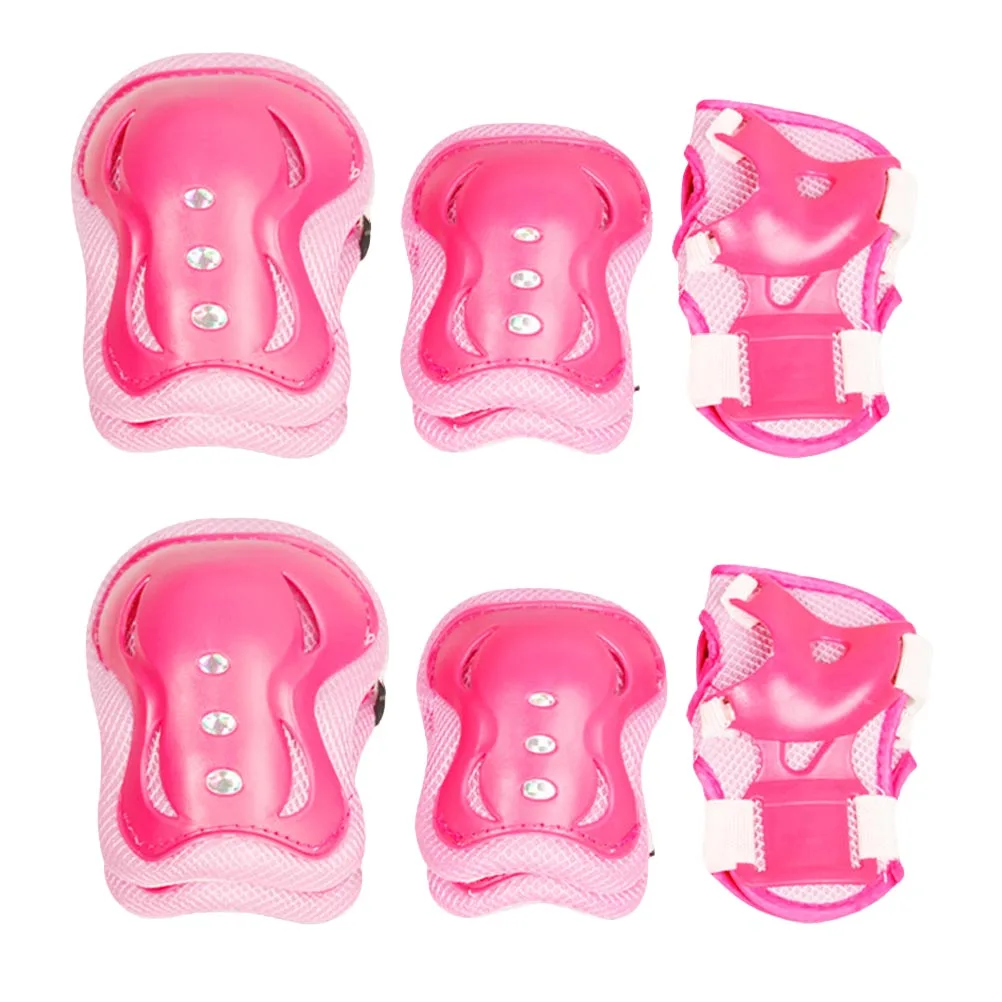 6pcs Children Sports Protective Gear Knee Protector Elbow Pads Wrist