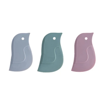 

1pc Cute Cartoon Soft Scraper Kitchen Baking Tool Multi-function Scraper Oil Plate Scraping Oil Scraper Cleaning Tool