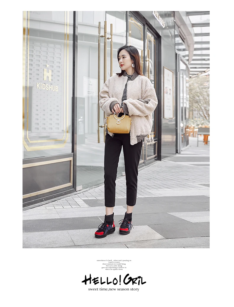 Женские Эластичные кроссовки; женская уличная обувь; трендовая прогулочная обувь; визуально увеличивающая рост обувь для фитнеса; Scarpe Donna; размер 42