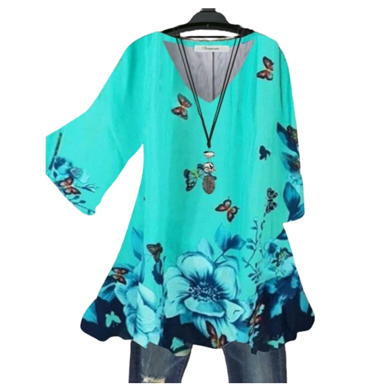 

Vetement Femme Automne Plus Size Bohemian Butterfly Print Women Dress Fall Midi Dresses Clothes Fashion Woman's Clothing 2020