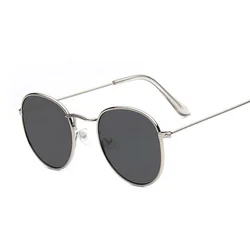 Women's Classic Round Retro Oval Frame Sunglasses - Fashion Designer Mirror Shades (Other)