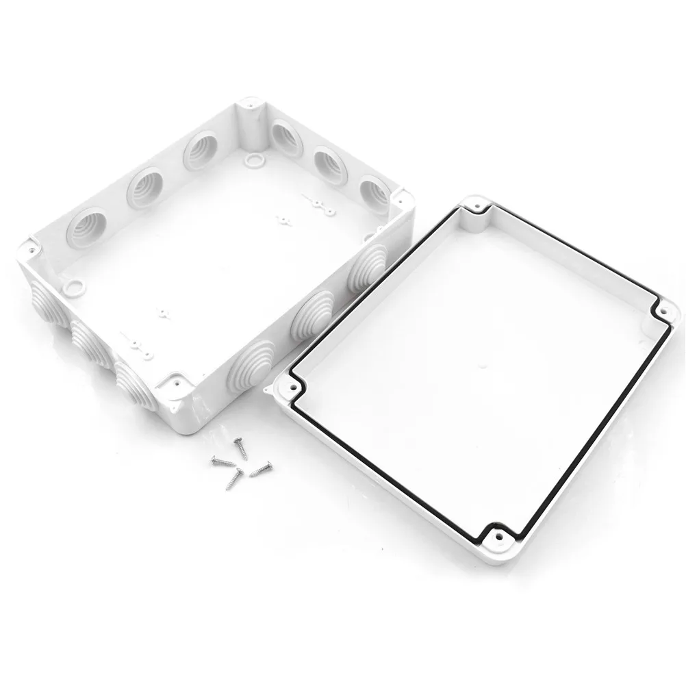 1PC  255*200* 80mm Electrical Cabinet ABS Plastic Enclosure 255*200* 80MM Plastic Junction Box, Waterproof Enclosure IP65