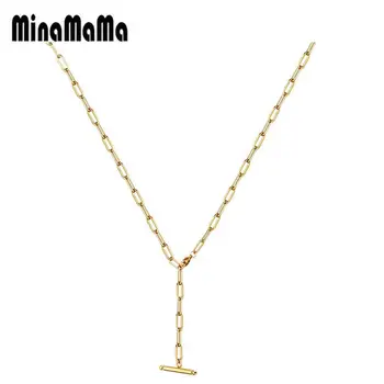 

New Stainless Steel OT Buckle Choker For Woman Men Gold Silver Color Chain Necklaces Hip Hop Male Jewelry
