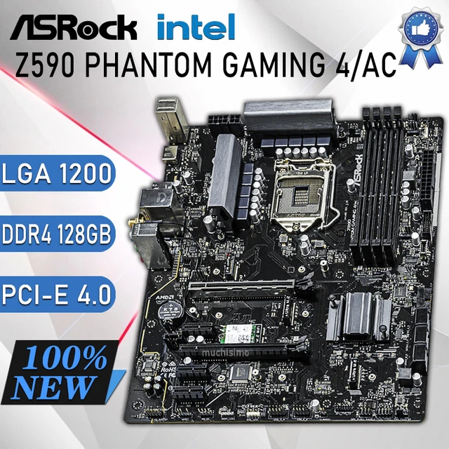 通常在庫品 Asrock Z590 Phantom Gaming 4 128GB Max DDR4 PCIE ATX