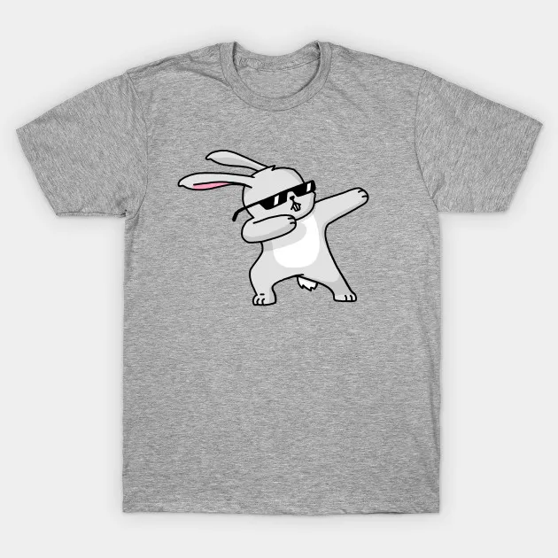Men t-shirt Dabbing Easter Bunny Funny Shirt Dab Hip Hop Rabbit tshirt Women t shirt |