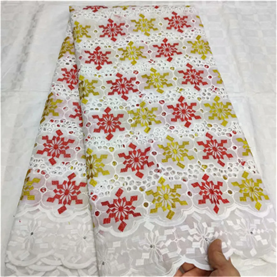Швейцарская вуаль хлопчатобумажная кружевная ткань дизайн африканская швейцарская вуаль кружева в швейцарском стиле Высококачественные швейцарские сухие кружева для вечерние 5 ярдов