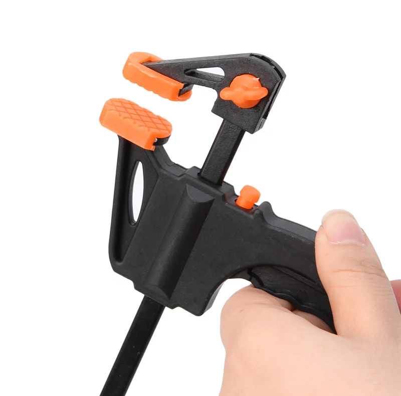 

4 Inch Wood-Working Bar Clamp Quick Ratchet Release Speed Squeeze DIY Hand Tools