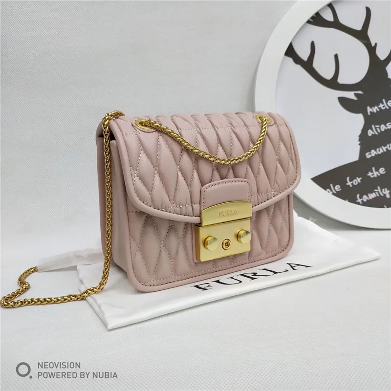 Высокое качество розовый цвет Furla Сумки, Новые поступления оригинальные FURLA женские сумки Размер 17 см x 14 см x 7 см горячая распродажа