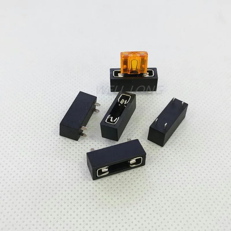 50 шт./партия PCB Панель Крепления страховых блоков защитные клеммы Микро Мини Средний Маленький универсальный держатель предохранителя автомобиля