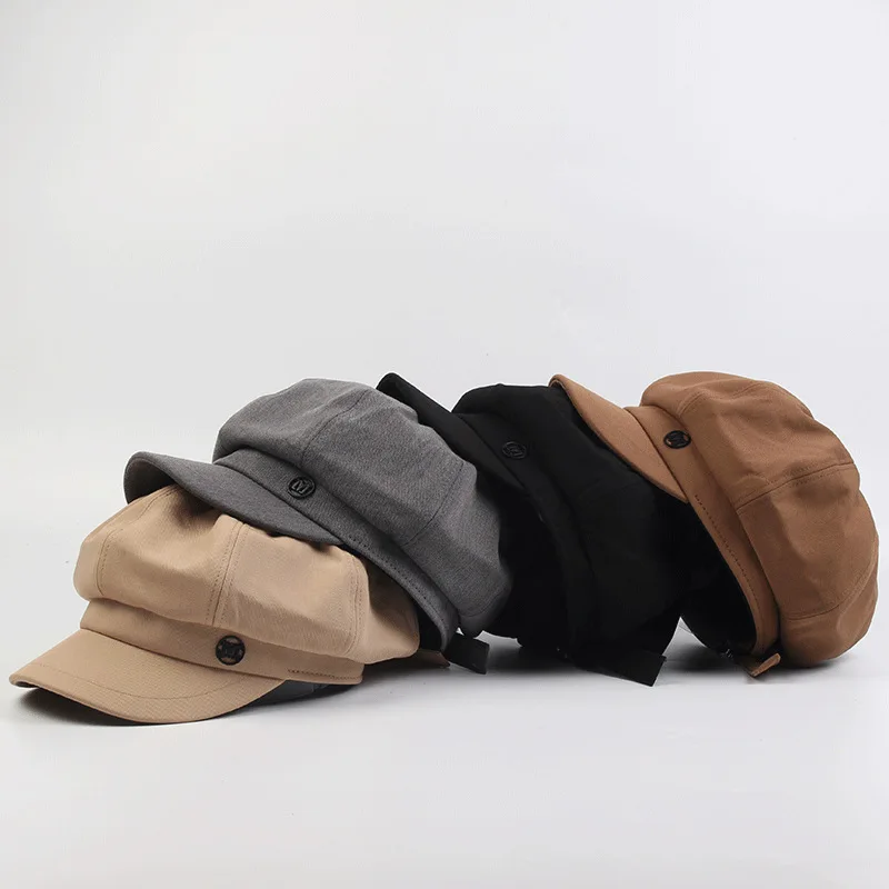 Fashion Hats Women Octagonal Cap Beret 
