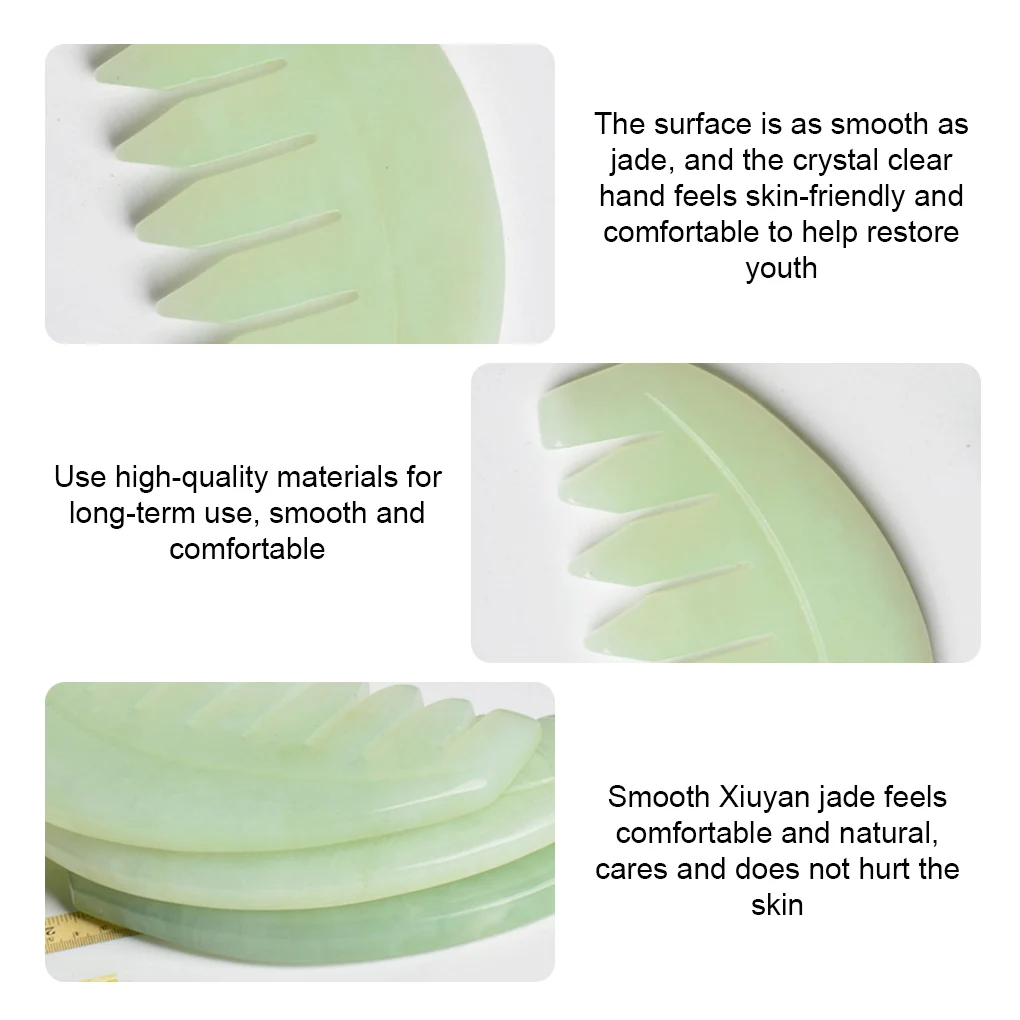 Горячая Распродажа, 1 предмет, Нефритовая Массажная расческа головка ...