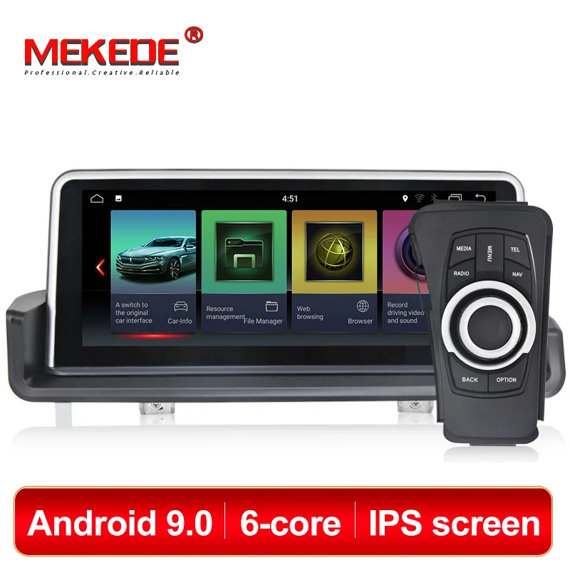 Flash Deal New arrival! 6core Android 9.0 car multimedia player for BMW 3series E90 E91 E92 E93 IPS screen Idrive buttons New map 0